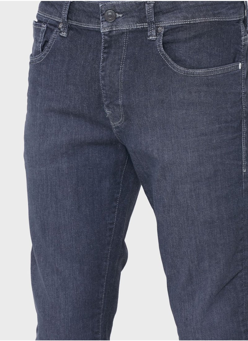 Selected Homme - Slim Fit Jeans Dark Grey - Image 1
