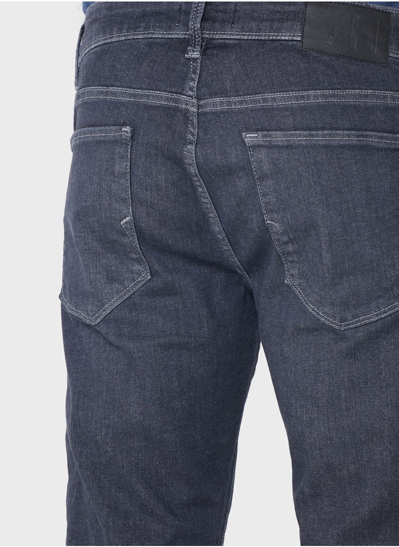 Selected Homme - Slim Fit Jeans Dark Grey - Image 1