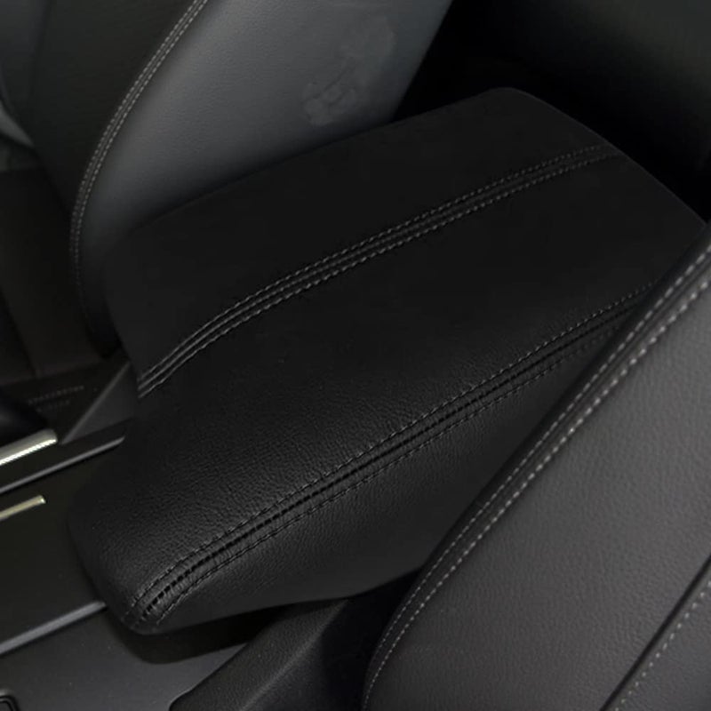 DEYTOP Console Armrest Cover for Honda Accord 20132017 Car Armrest Cover for Honda Accord 2017 2016 2013 Accessories AntiScratch Leather Armrest Protector Black 20132017