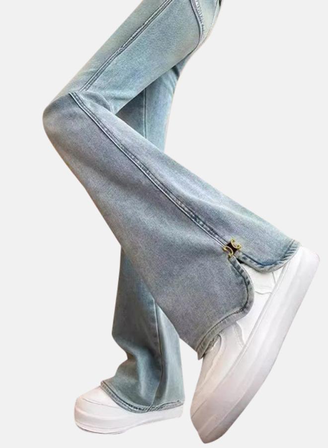YUNIQEE Blue Bootcut High-Rise Heavy Fade Jeans - Image 3