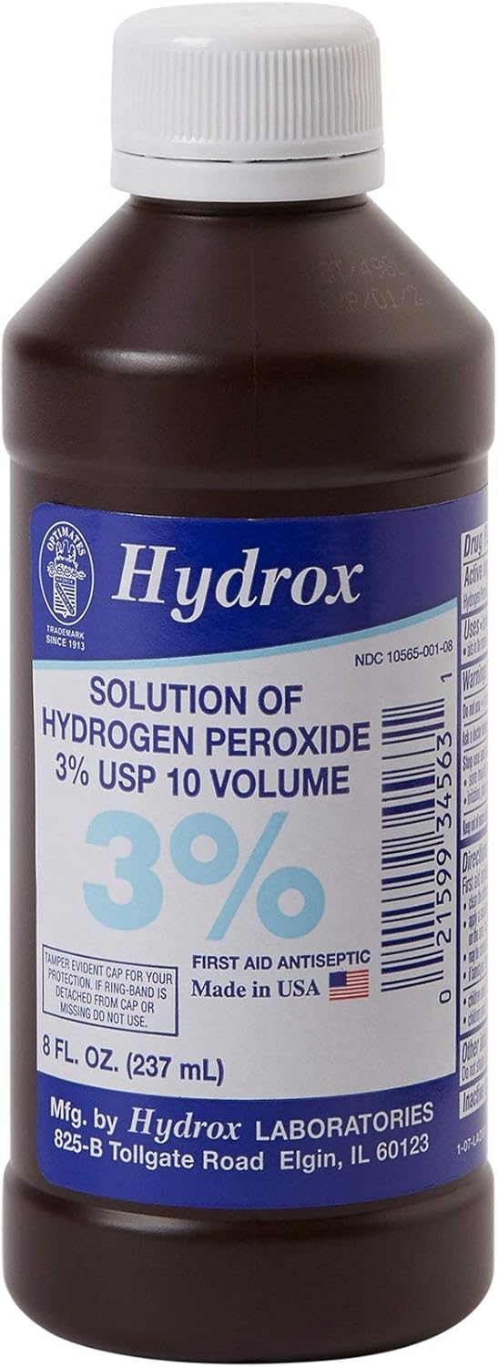 McKesson Hydrogen Peroxide 3 8 oz Pack of 1 Topical Solution USP First Aid Antiseptic Oral Debriding Agent - Image 1