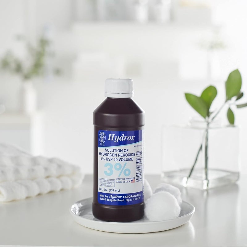McKesson Hydrogen Peroxide 3 8 oz Pack of 1 Topical Solution USP First Aid Antiseptic Oral Debriding Agent - Image 5