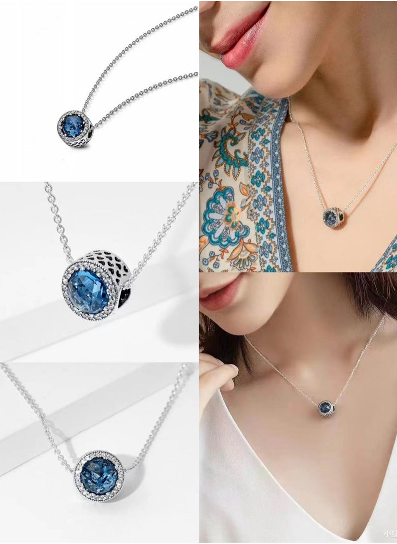 Pandora Violet - PANDORA Jewelry Elevated Zirconia Necklace in Sterling Silver - Image 1