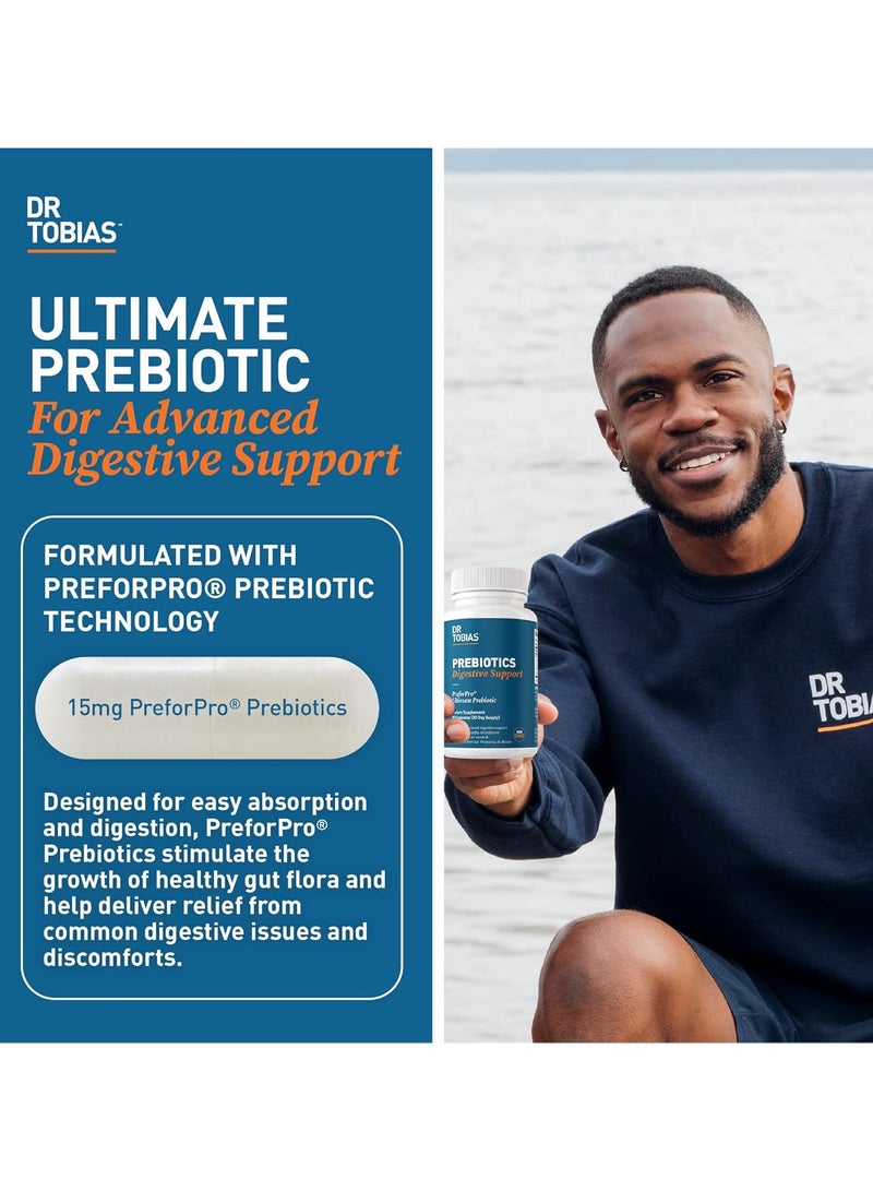 Dr. Tobias Prebiotics Digestive Support, PreforPro Ultimate Prebiotic, 30 Capsules, 30 Day Supply provides  advance digestive support, supports a healthy microbiome, no ref. needed, pairs ell with our probiotics 30 billion. - Image 2