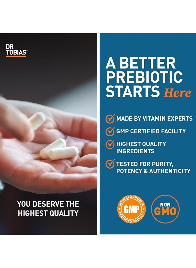 Dr. Tobias Prebiotics Digestive Support, PreforPro Ultimate Prebiotic, 30 Capsules, 30 Day Supply provides  advance digestive support, supports a healthy microbiome, no ref. needed, pairs ell with our probiotics 30 billion. - Image 5