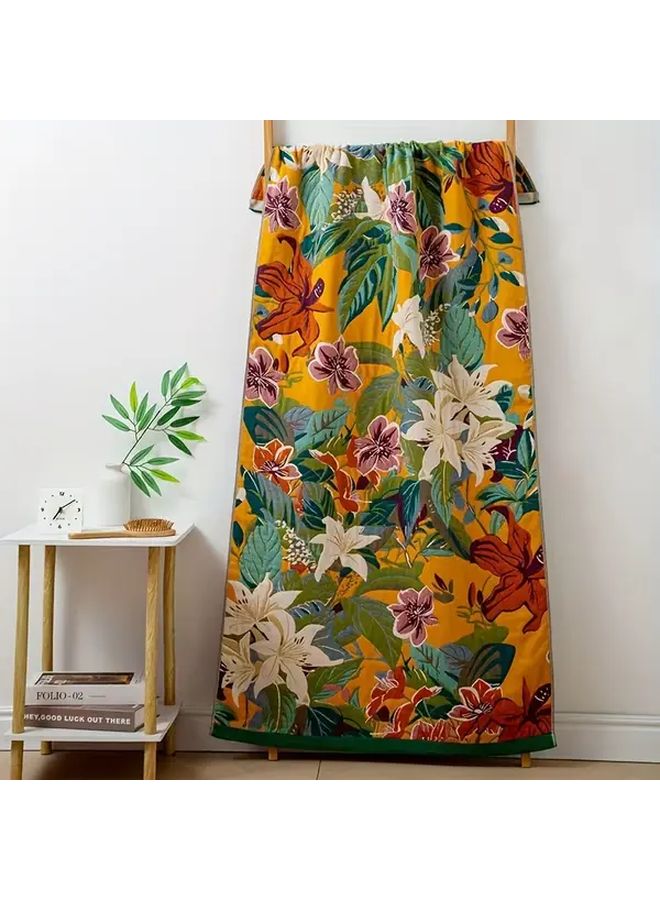 Large 160x80cm Jungle Animal Tropical Leaf Print Bath Towel Soft Absorbent Machine Washable - Image 4