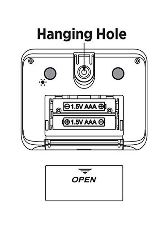 General Tools TI388 Digital Timer, Four Channel with Clock , White - Image 4