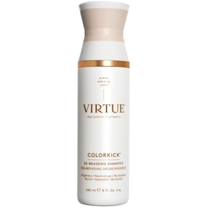 VIRTUE DE-BRASSING SHAMPOO, NATURAL COLOR TONER, BRIGHTENS AND REVITALIZES ALL COLOR-TREATED HAIR, COLORKICK, 8 FL OZ - Image 2