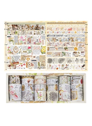 18 Rolls Forest Floral Washi Tape Set for Scrapbooking Decoration and DIY Crafts Perfect for Journaling Gift Wrapping and Arts - pzsku/Z8D08A90F895384BA2D6BZ/45/1748947894/2d138a76-b909-44ec-bb2c-2b7eeb36711b