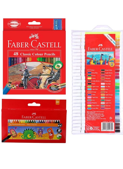 102-Piece School Colouring Value Set Multicolour