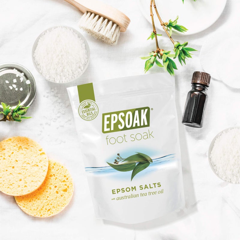Epsoak Tea Tree Oil Foot Soak with Epsoak Epsom Salt - 2 Pound Value Bag - Made in The USA - Image 5