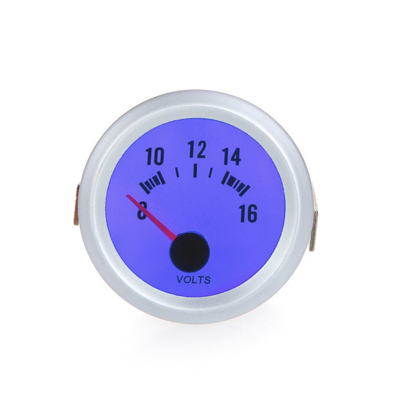 Voltage Gauge 12V DC Clear Number & Pointer Display - LED Light For Low Light Visibility High Sensitivity Easy Operation Power Monitor for Automotive Car Battery Voltage Measurement - Image 1