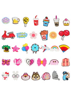 Excefore Shoe Decoration Charms Jibbitz Charms Croc Accessories PVC Shoe Charms 30 Pcs  - Image 2