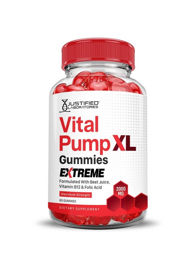 Justified Laboratories مختبرات جاستيفيد (عبوتان) جوميز فيتال بومب XL إكستريم 2000 ملغ للأداء فيتال بومب XL تركيبة متقدمة مصنوعة من عصير الشمندر وخل التفاح ومسحوق الرمان وفيتامين ب12 نباتي وغير معدل وراثيًا 120 جوميز - Image 4