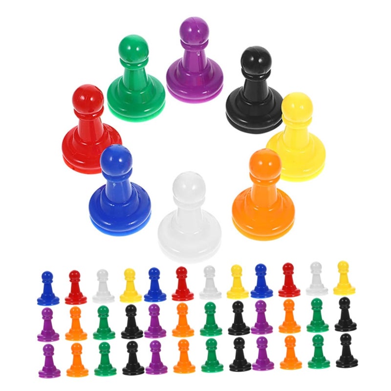 80 Pcs Plastic Game Tokens Replacement Pawns For Board Games Chess Lightweight Portable - Image 2