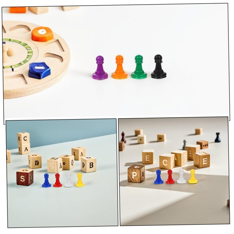 80 Pcs Plastic Game Tokens Replacement Pawns For Board Games Chess Lightweight Portable - Image 4