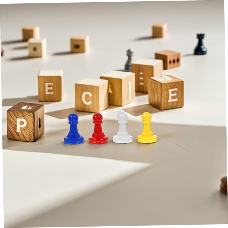 80 Pcs Plastic Game Tokens Replacement Pawns For Board Games Chess Lightweight Portable - Image 5
