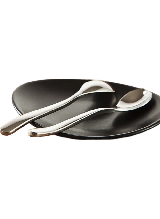 Onlycook Coffee Spoon, Dessert Spoon, Mixing Spoon, Baby Spoon, Feeding Spoon, Short-Handled Thickened Solid Ice Cream Spoon - Image 3