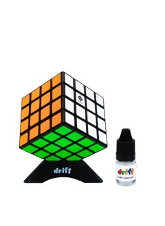 Cubelelo Drift 4x4 Black with Cube Lubricant and Stand Combo | High-Performance Speed Cube | Smooth Turning & Durable | Ideal for All Ages | Perfect for Training & Competitive Cubing