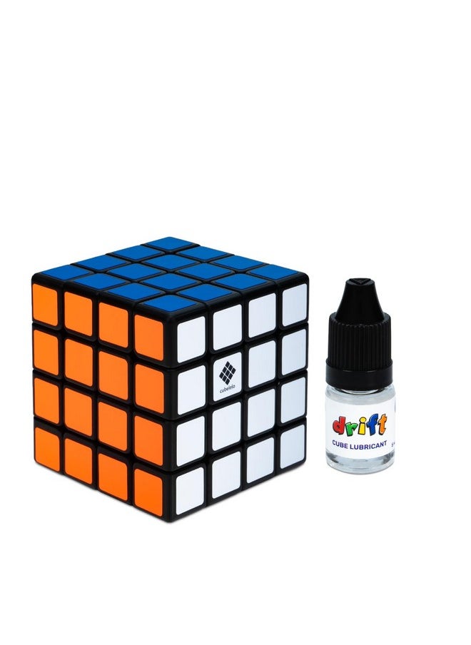 Cubelelo - Cubelelo Drift 4x4 Black with Cube Lubricant and Stand Combo | High-Performance Speed Cube | Smooth Turning & Durable | Ideal for All Ages | Perfect for Training & Competitive Cubing - Image 1