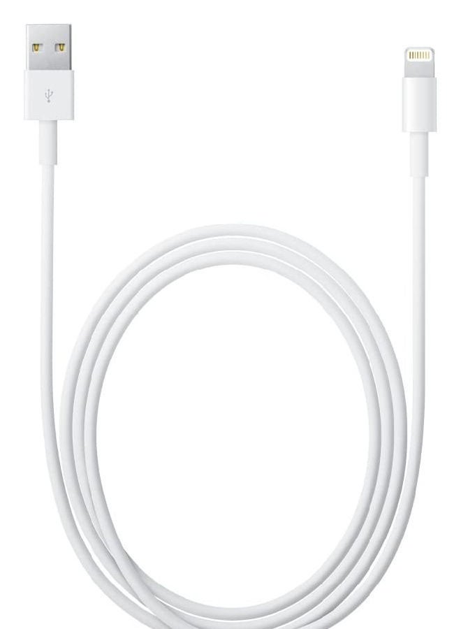 ابل  إيربودز أبل 2 في 1 مع موصل لايتيننج وموصل لايتيننج إلى كابل USB لآيفون أبل أبيض - Image 4