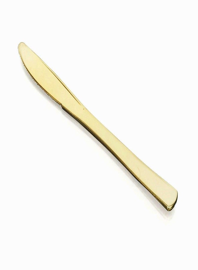 OCCASIONS FINEST PLASTIC TABLEWARE " OCCASIONS " 480 pieces Disposable Heavyweight Plastic Silverware (120 knives, 120 spoons, 240 forks, Gold Coated) - Image 2