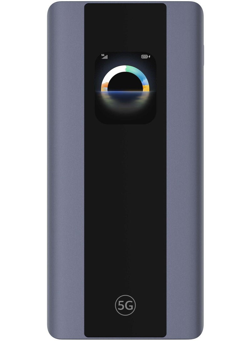 Zowee Technology 5G Mobile WiFi 6 Pro 5 | 5G Upto 3600Mbps | Wi-Fi AX3600 | 7000mAh Battery | AMOLED Touch Screen - E6888-982 | Space Grey - Image 1