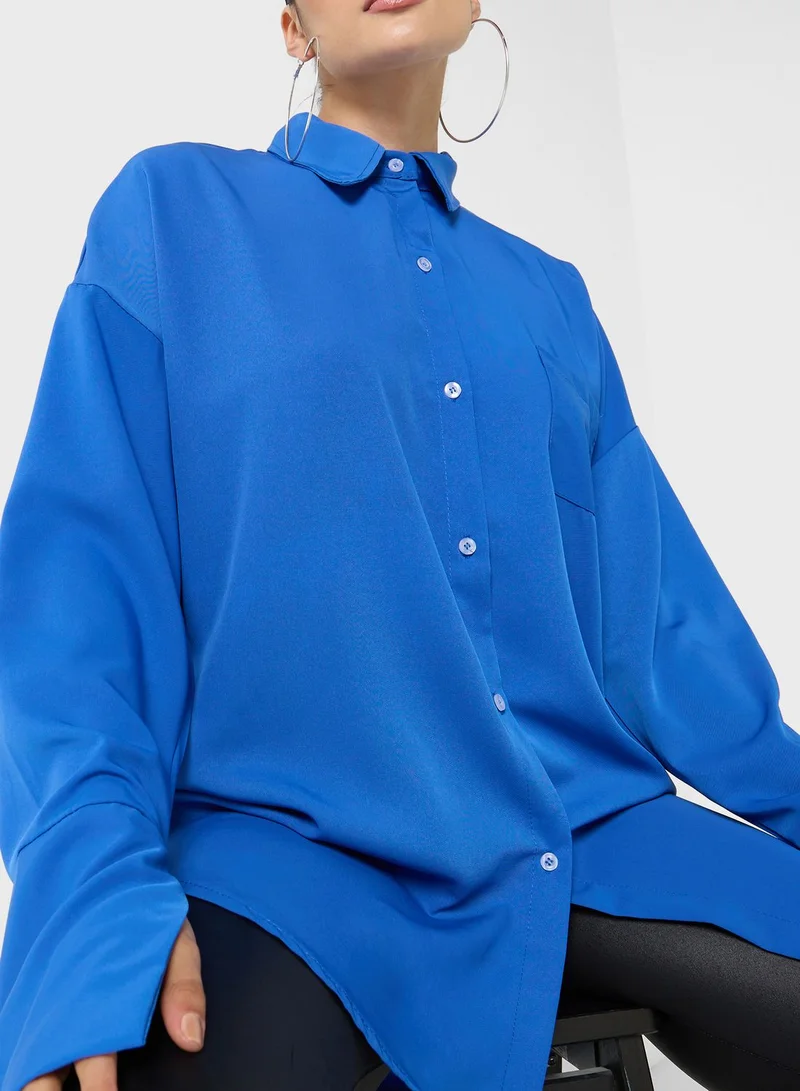 boohoo Pocket Detail Shirt