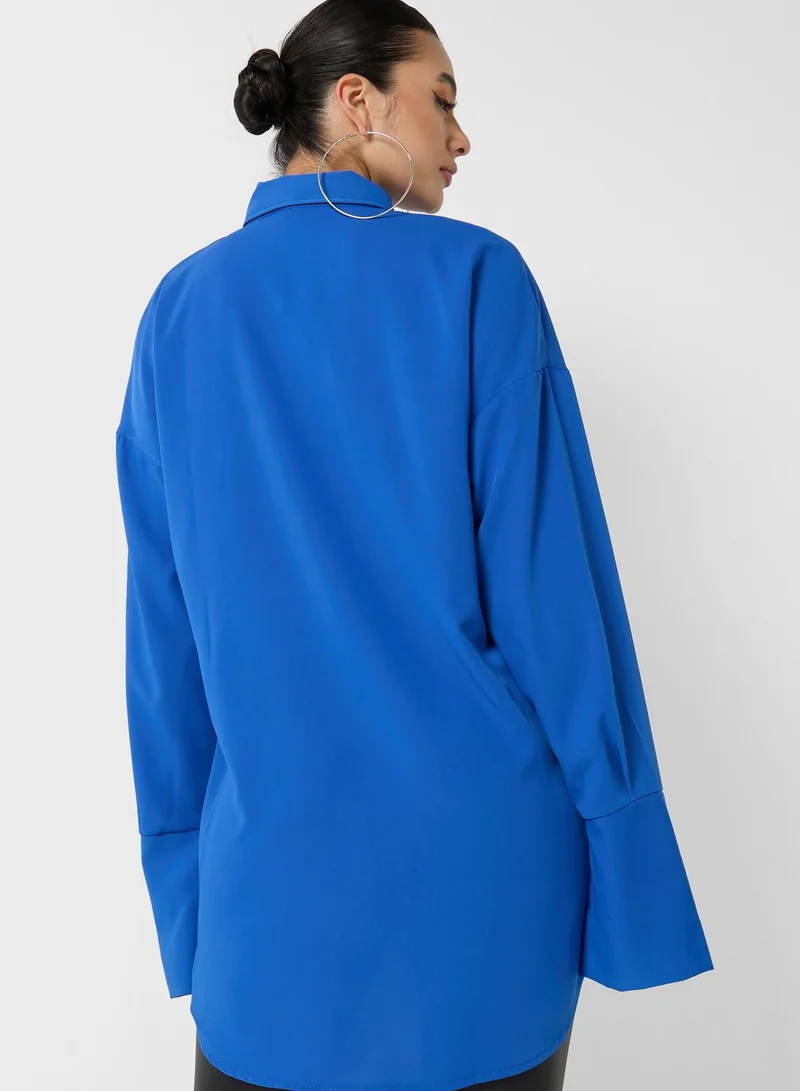 boohoo Pocket Detail Shirt