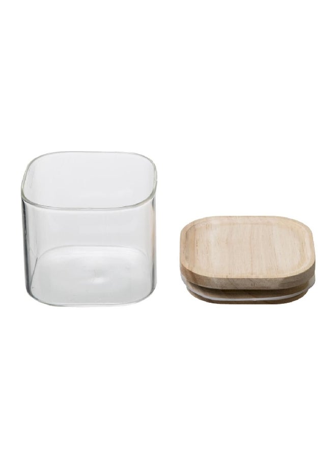 Five Simply Smart 3-Piece Hermet Stackable Glass Jar Set Clear and Beige 11.5 x 27 x 23.2 cm 179623 - Image 4