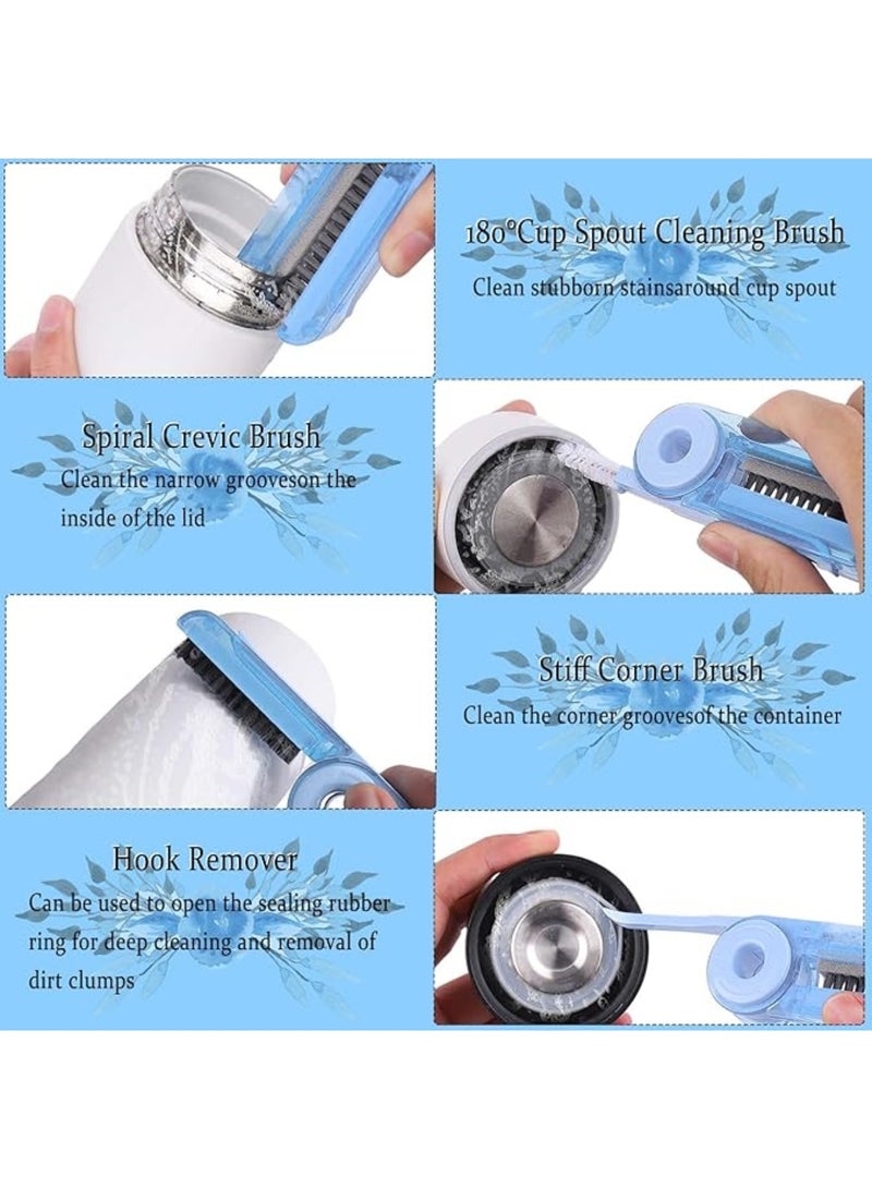 3Pcs Water Bottle Brush Cleaner 4-in-1 Multifunctional Cleaning Brush to Clean Water Bottles/Cup/Mug/Baby Bottle Lid Crevice Cleaning Brush  - Image 3