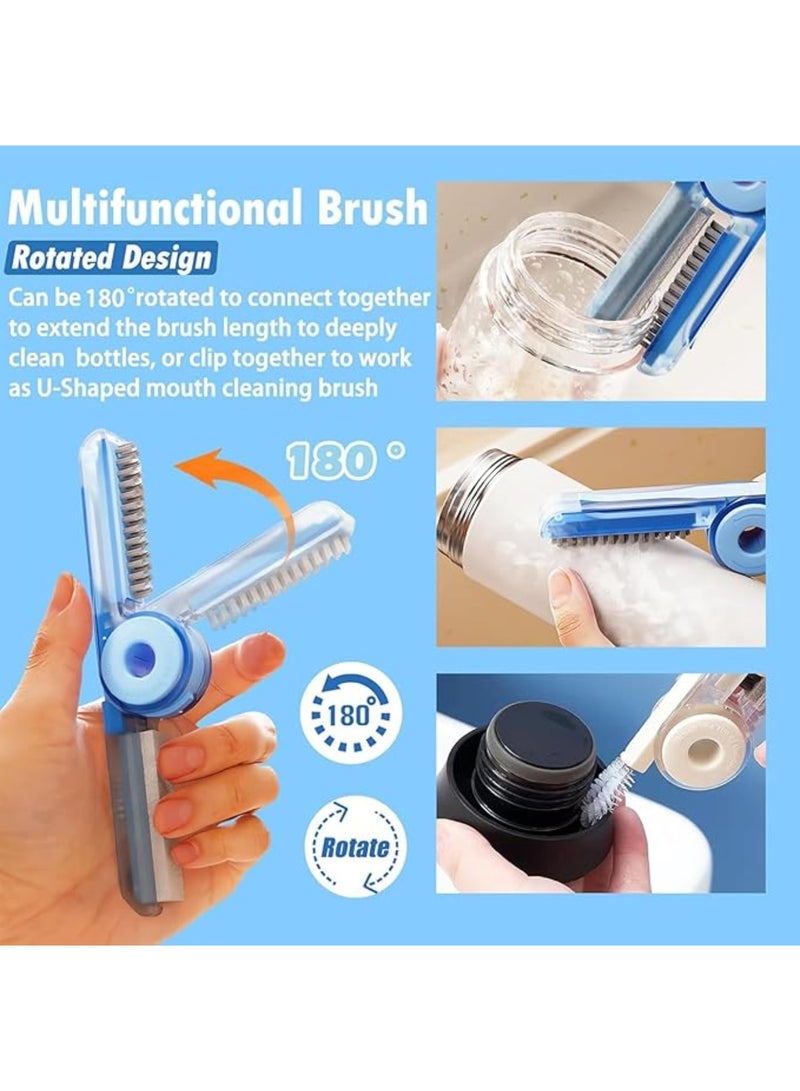 3Pcs Water Bottle Brush Cleaner 4-in-1 Multifunctional Cleaning Brush to Clean Water Bottles/Cup/Mug/Baby Bottle Lid Crevice Cleaning Brush  - Image 4