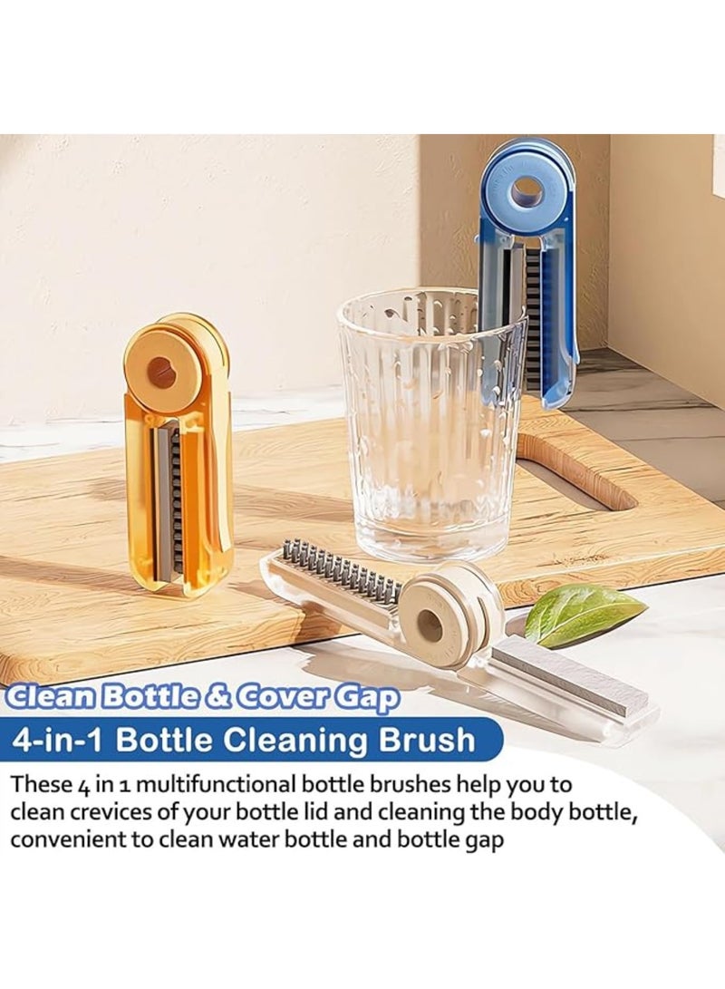 3Pcs Water Bottle Brush Cleaner 4-in-1 Multifunctional Cleaning Brush to Clean Water Bottles/Cup/Mug/Baby Bottle Lid Crevice Cleaning Brush  - Image 5