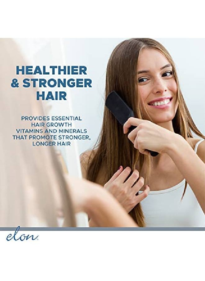 Elon - Matrix 5000 Hair & Nail Vitamins (60 Day Supply) Biotin 5000Mcg Vitamins For Hair Growth W/Extended Release Promotes Healthy & Strong Hair & Nails Suitable For All Hair Types - Image 1