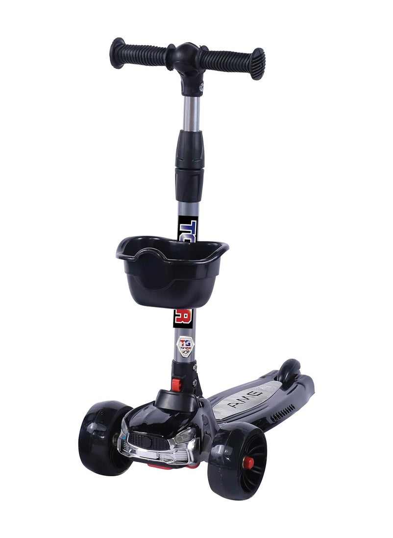Top Gear - Top Gear Kick Scooter TG 646 for Kids Ages 3-10 - Foldable - 3 Wheel Scooter and Adjustble Height - Black - Image 1