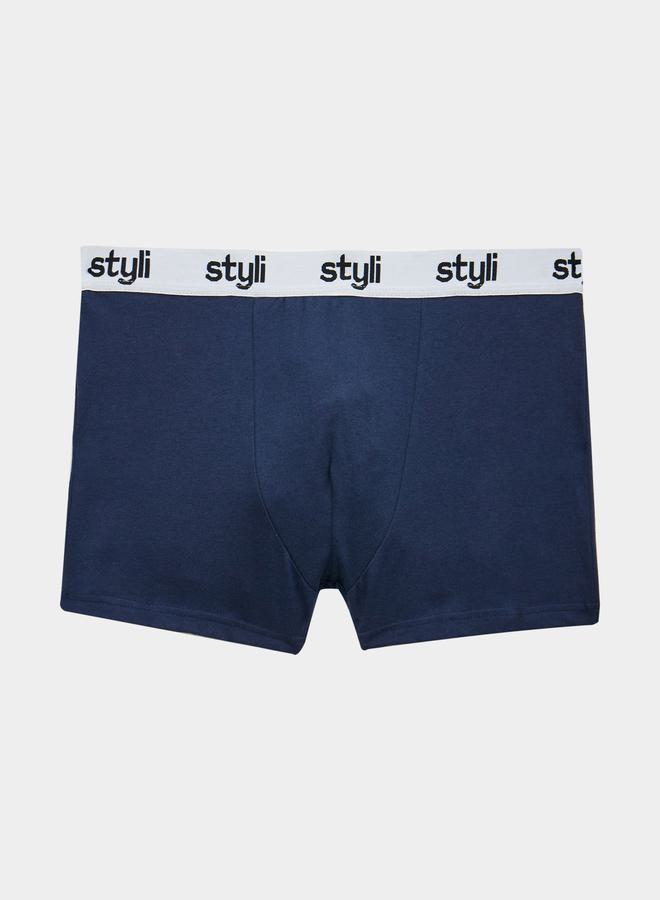 Styli Pack of 5 - Cotton Stretch Solid Trunks  - Image 3