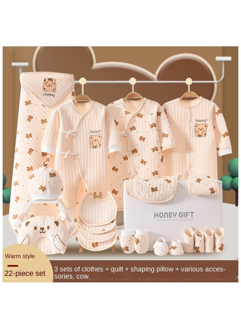 ORiTi Newborn clothes gift box, baby pure cotton set, first born and full term baby set, meeting gift supplies FOR baby 0 - - Image 5