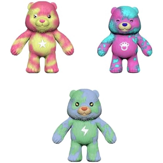 Stretchapalz 14cm characters - TIE DYE BEARS SERIES | Assorted Characters | Colour and Character May Vary | Includes 1 Pc - Image 1