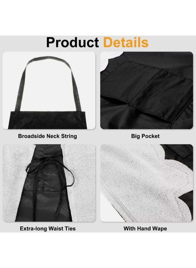 Oilproof Kitchen Smock Waterproof Catering Waiter Work Clothes Apron - Image 3