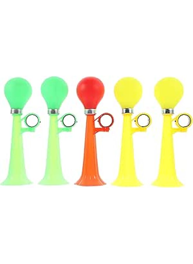 5 Pcs Bike Horn Set Wear Resistant Plastic Handlebar Horns For Mountain And Road Bicycles - Image 1