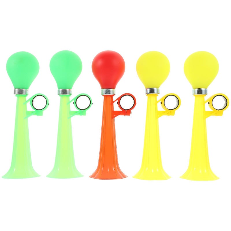 5 Pcs Bike Horn Set Wear Resistant Plastic Handlebar Horns For Mountain And Road Bicycles - Image 2