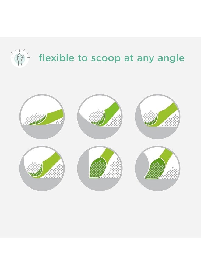 Olababy Olababy 100% Silicone Soft-Tip Training Spoon for Baby Led Weaning 2pack (Pearl/Kiwi)  - Image 3