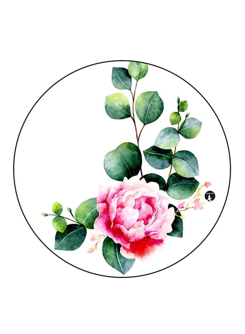 Flower Printed Mouse Pad  Multicolour