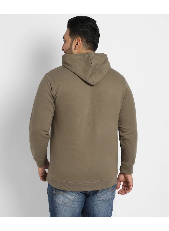 Instafab Plus Instafab Plus Men's Olive Green Newton's Apple Hoodie