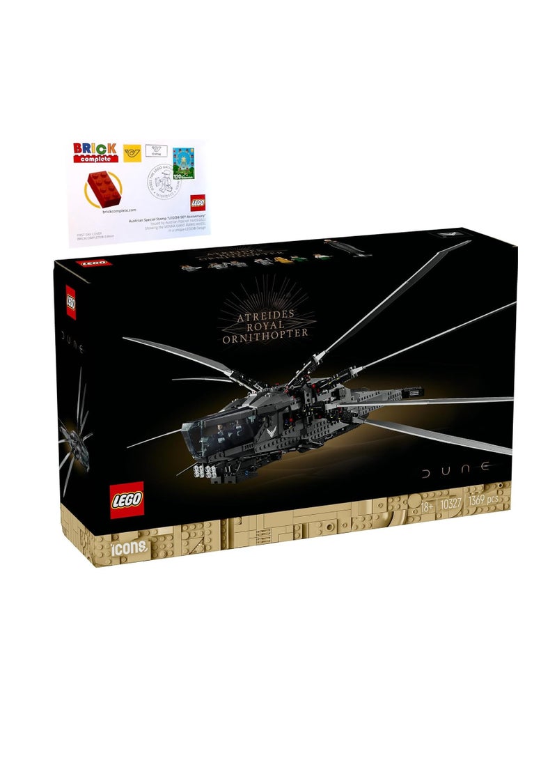 general Lego Set   10327 Dune Areides Royal Ornithopter & FDC First Day Cover/First Letters with Special Stamps/90 Years Lego Edition  - Image 1