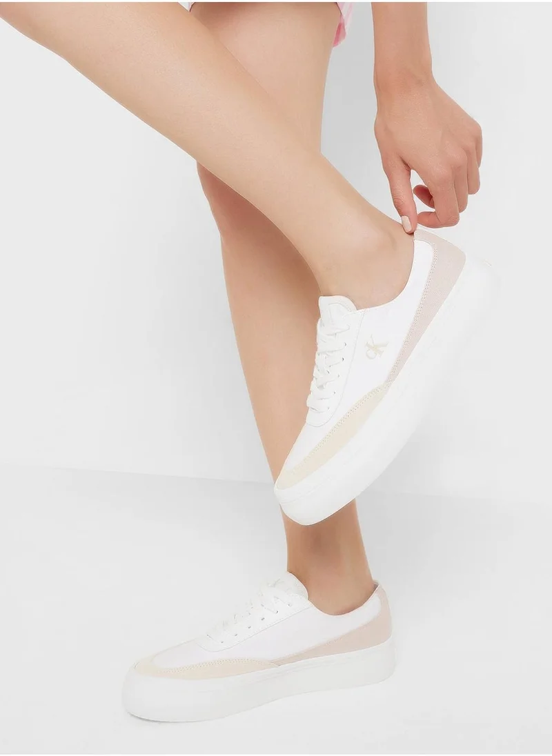 Calvin Klein Jeans VULCANISED FLATFORM LOW TRAINERS