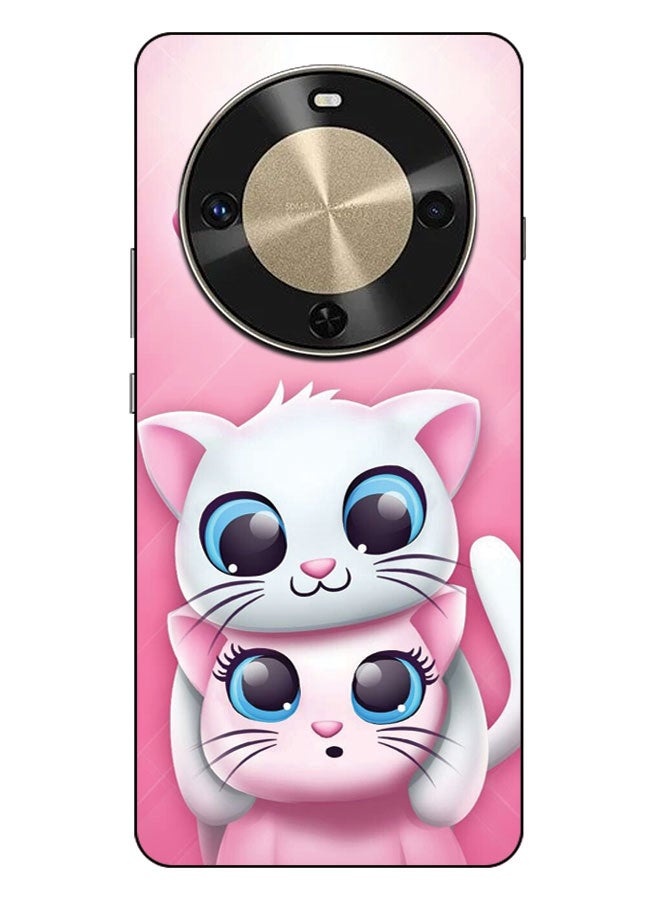 EYE CATCH Printed Protective Case Cover For Huawei Enjoy 70x-  Two Cats - Image 1