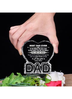 PRINTSHOP4ME Father's Day Heart-Shaped Crystal Keepsake for Dad - Dad Engraved Father's Day Gift - Dad's Birthday Gifts from Daughter and Son - Gifts for Dad - Dad Appreciation Gifts - Gift for Daddy  - Image 4