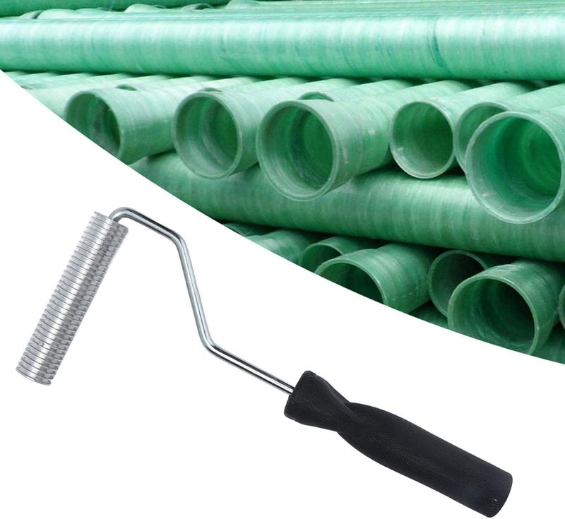 Fiberglass Laminating Roller, Aluminum Alloy Unpowered Roller, 21x100mm Size - Durable Construction, Bubble Compacting Tool, Ideal for Glass Fiber Reinforced Plastic - Image 1