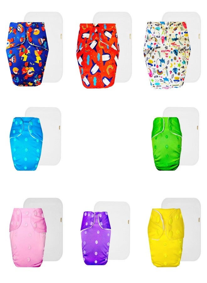 حفاضات دمبلدو القماشية الممتازة مع حشوة قطنية (عبوة من 8) | شعور بالجفاف والراحة | مانعة للتسرب | سريعة الجفاف | موثوق بها من قبل الأمهات | من 3 أشهر إلى 3 سنوات | للجنسين - Image 1